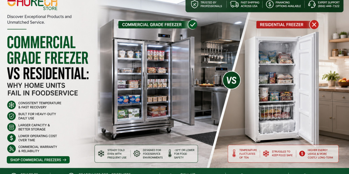 Commercial Grade Freezer vs Residential: Why Home Units Fail in Foodservice